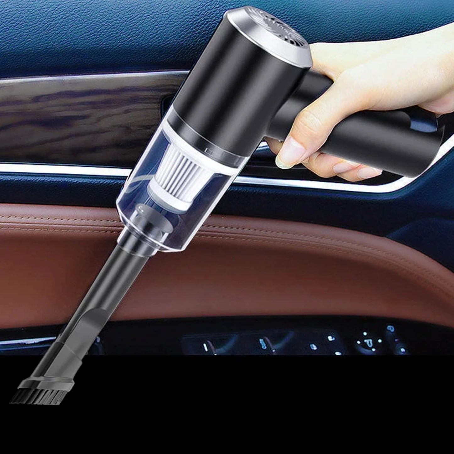 Mini Aspirador de Pó Portátil de Alta Potência 120W - Carro e Casa