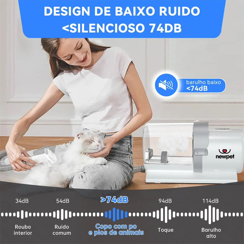 Removedor de Pelos - 7 em 1 - Tosa Inteligente - Sucção a vácuo