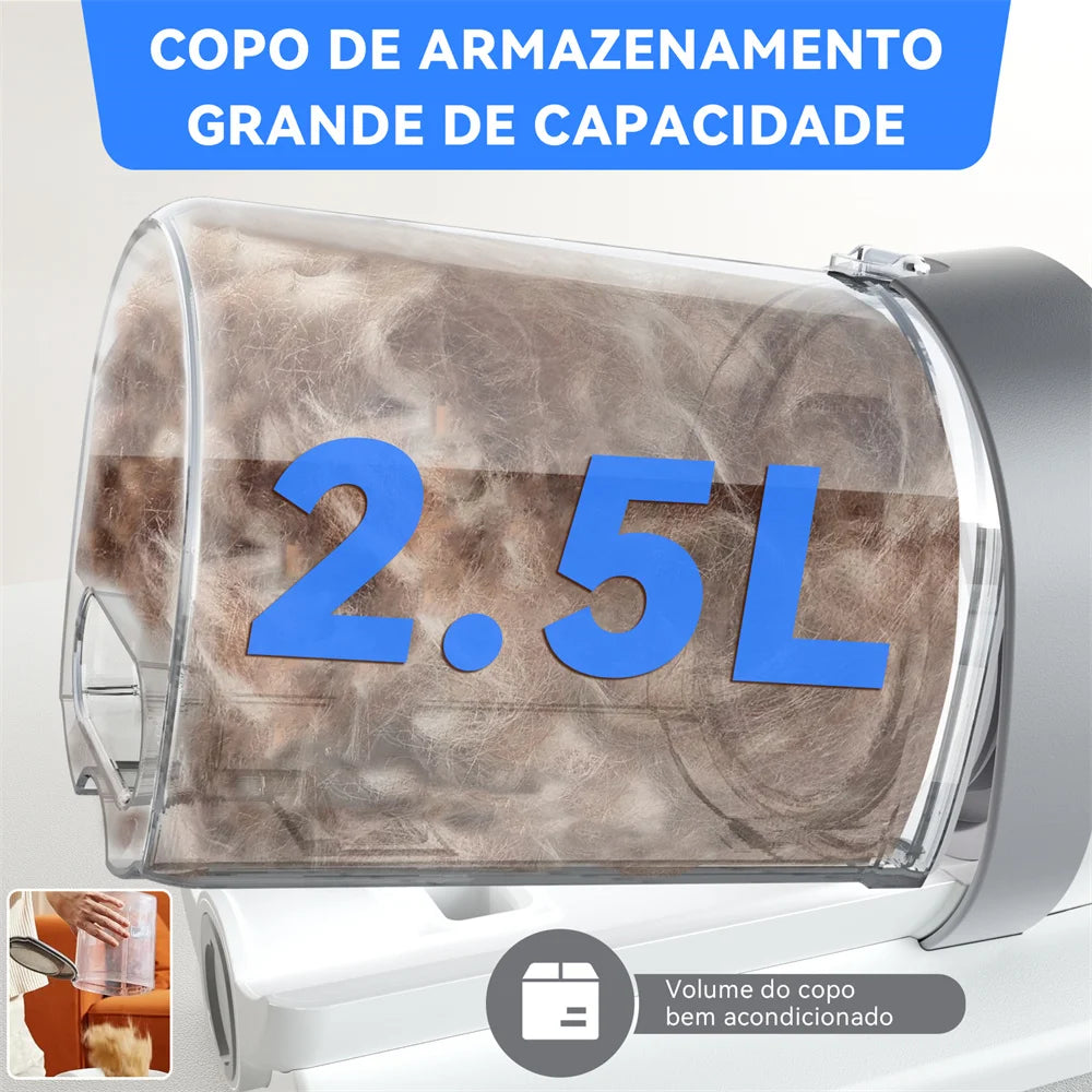 Removedor de Pelos - 7 em 1 - Tosa Inteligente - Sucção a vácuo