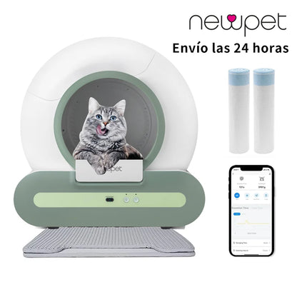 Caixa de Areia Inteligente para Gatos Grandes - Autolimpante - Caixa Fechada