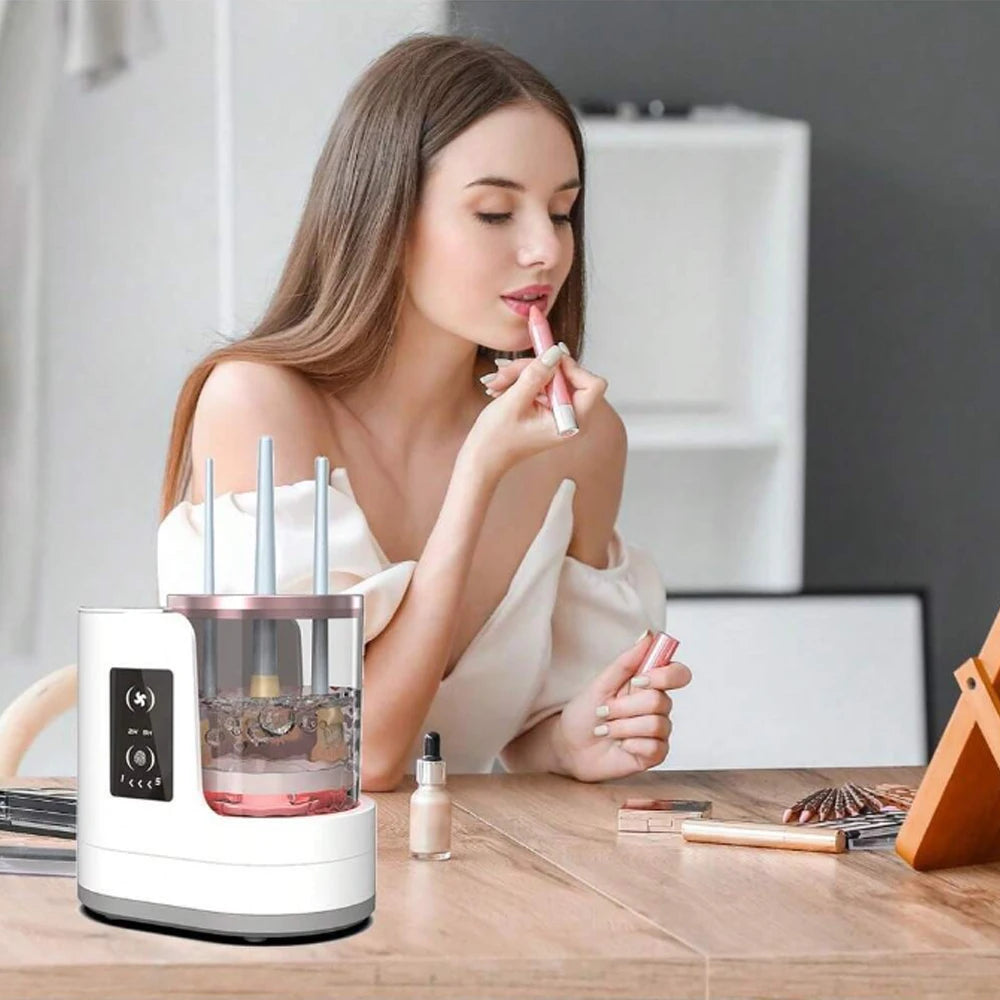 MakeClean® Lava e Seca Pinceis de Maquiagem - Limpeza Automática