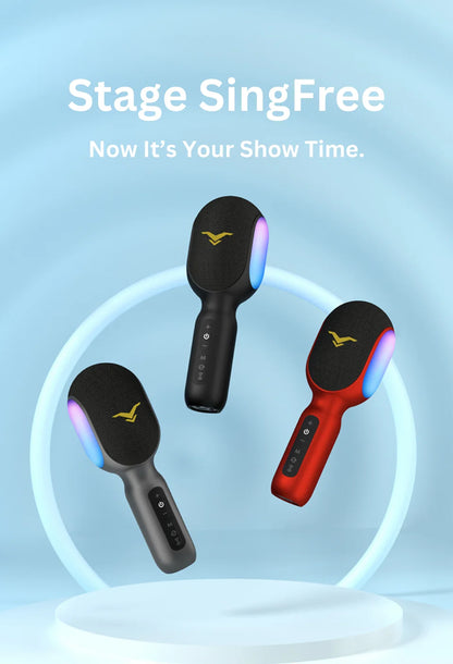Microfone Karaokê 5 em 1 – Stage SingFree®