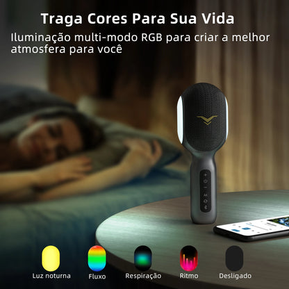 Microfone Karaokê 5 em 1 – Stage SingFree®
