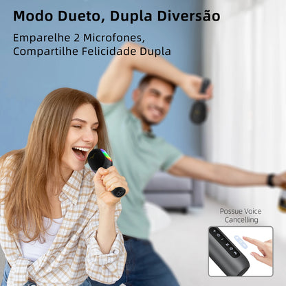 Microfone Karaokê 5 em 1 – Stage SingFree®