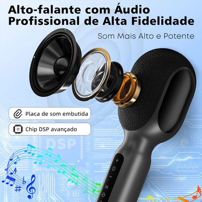 Microfone Karaokê 5 em 1 – Stage SingFree®