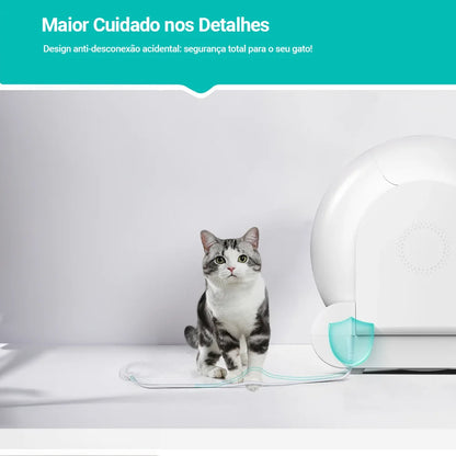 Caixa de Areia Inteligente para Gatos Grandes - Autolimpante - Caixa Fechada