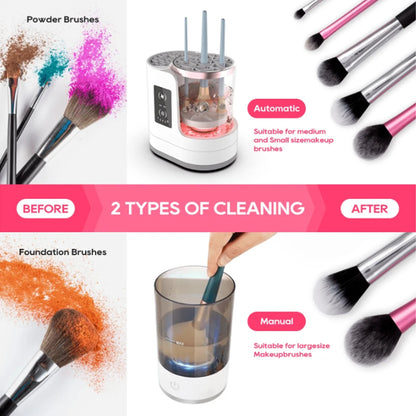 MakeClean® Lava e Seca Pinceis de Maquiagem - Limpeza Automática