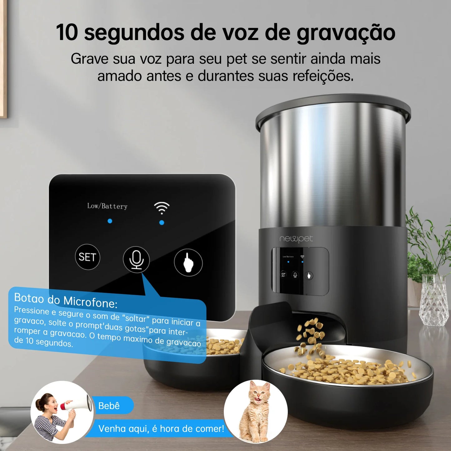 Comedouro Automático LifePet -  WiFi - SmartApp